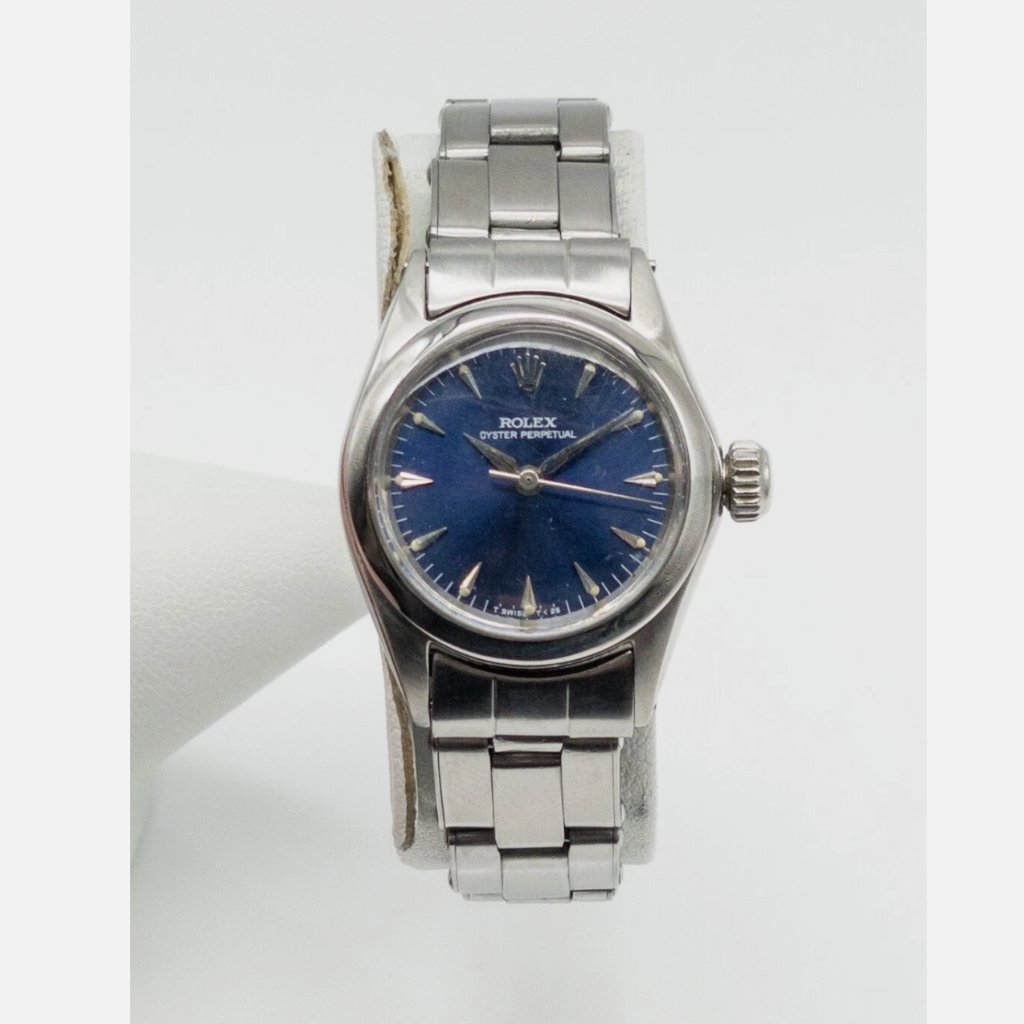Rolex Oyster Perpetual Blue Ladies Watch Serviced